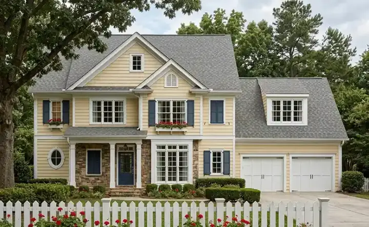 Traditional house plans 85-444 - front exterior, 2,110 sq ft, 4 bed, 3 bath house plans | Monster House Plans