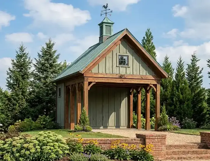 Country house plans 85-447 - front exterior, 450 sq ft, 0 bed, 0 bath house plans | Monster House Plans