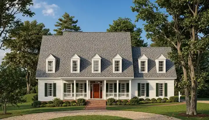 Country house plans 85-470 - front exterior, 2,194 sq ft, 3 bed, 2 bath house plans | Monster House Plans