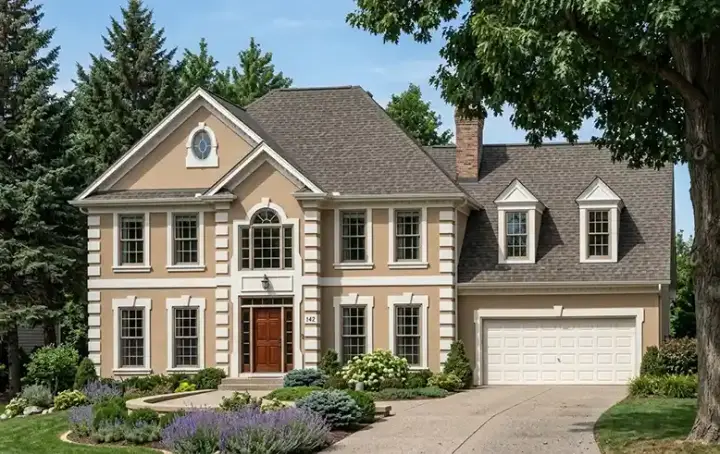 European house plans 85-476 - front exterior, 2,641 sq ft, 4 bed, 2 bath house plans | Monster House Plans