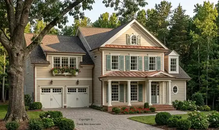 Southern house plans 85-478 - front exterior, 2,392 sq ft, 4 bed, 2 bath house plans | Monster House Plans