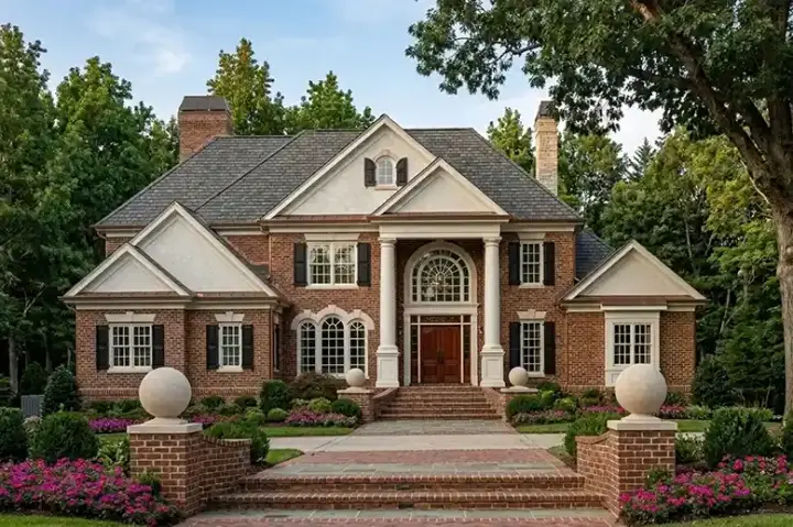 Southern house plans 85-481 - front exterior, 4,317 sq ft, 4 bed, 4 bath house plans | Monster House Plans