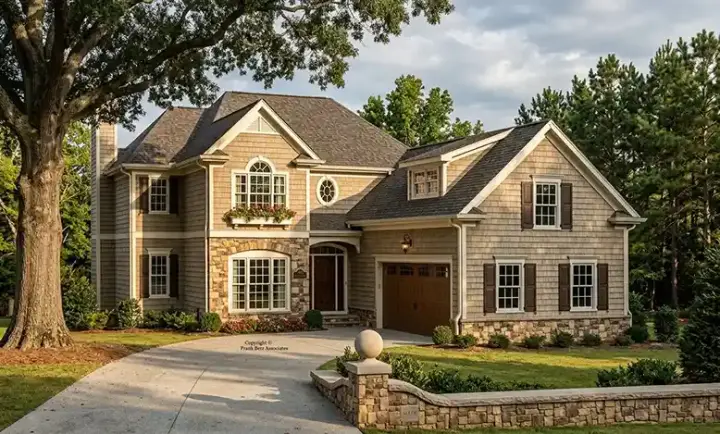 Traditional house plans 85-485 - front exterior, 1,806 sq ft, 3 bed, 2 bath house plans | Monster House Plans