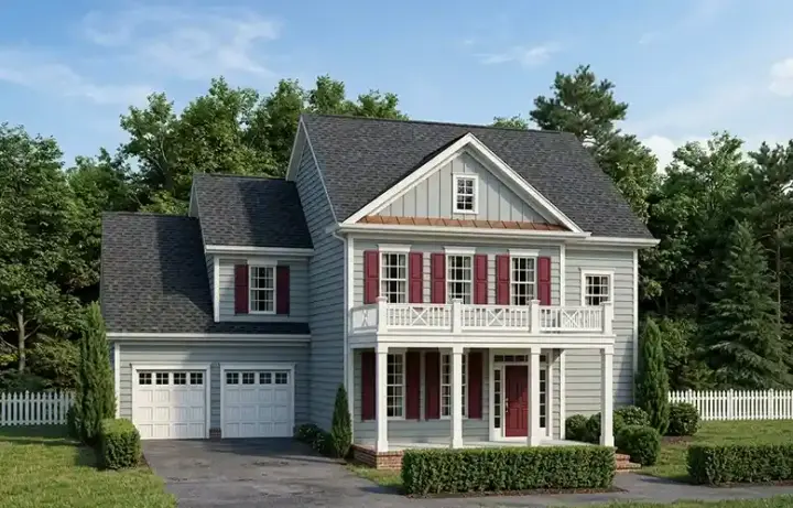 Southern house plans 85-498 - front exterior, 2,570 sq ft, 4 bed, 2 bath house plans | Monster House Plans