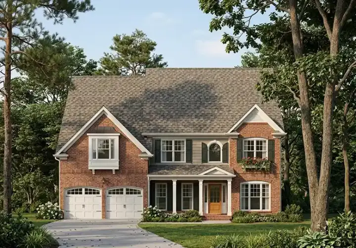 Southern house plans 85-499 - front exterior, 2,663 sq ft, 5 bed, 3 bath house plans | Monster House Plans
