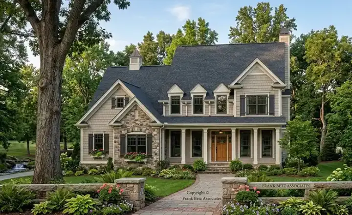 Country house plans 85-516 - front exterior, 2,524 sq ft, 4 bed, 3 bath house plans | Monster House Plans