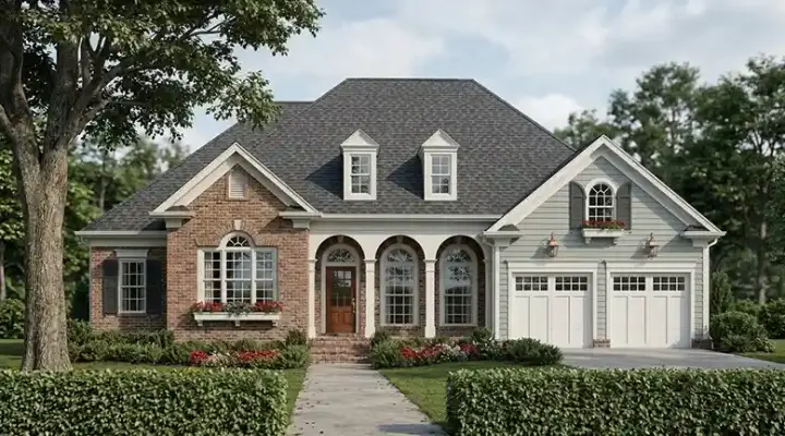 Southern house plans 85-522 - front exterior, 1,996 sq ft, 3 bed, 3 bath house plans | Monster House Plans