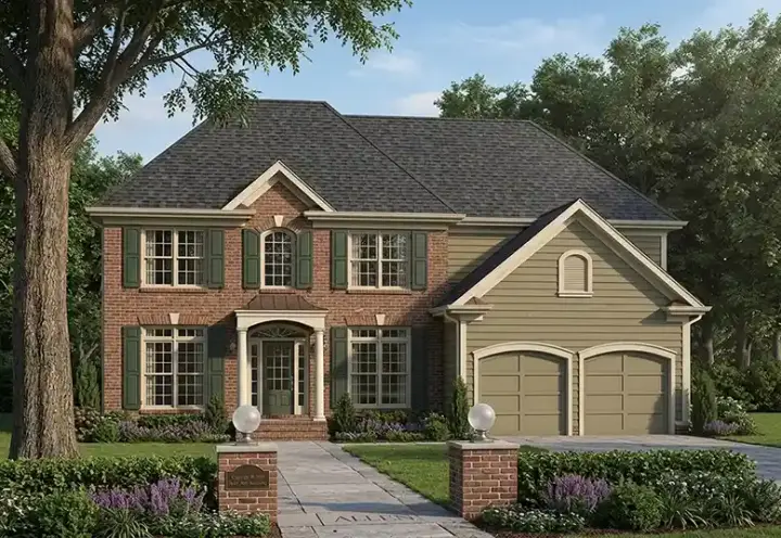 Traditional house plans 85-526 - front exterior, 2,607 sq ft, 5 bed, 3 bath house plans | Monster House Plans