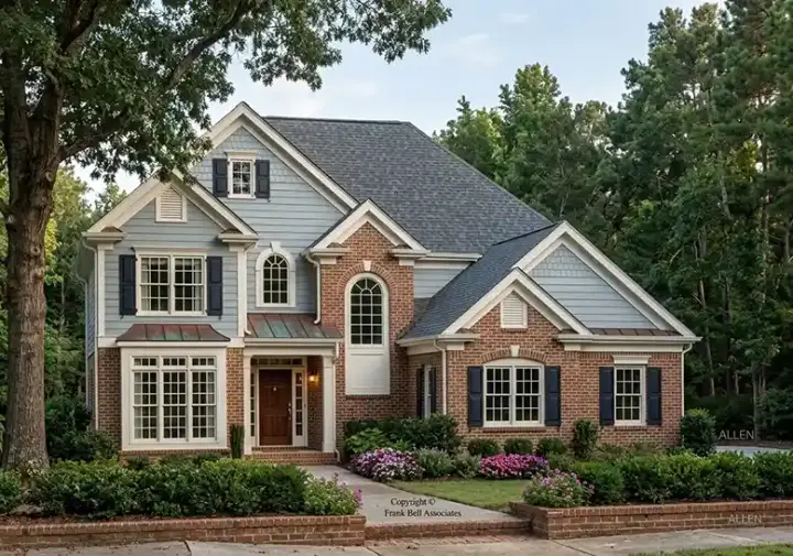 Cottage house plans 85-528 - front exterior, 2,513 sq ft, 5 bed, 3 bath house plans | Monster House Plans