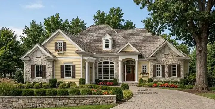 Traditional house plans 85-534 - front exterior, 2,280 sq ft, 3 bed, 2 bath house plans | Monster House Plans