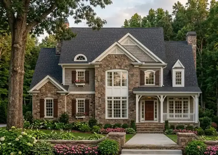 Traditional house plans 85-539 - front exterior, 2,883 sq ft, 4 bed, 3 bath house plans | Monster House Plans
