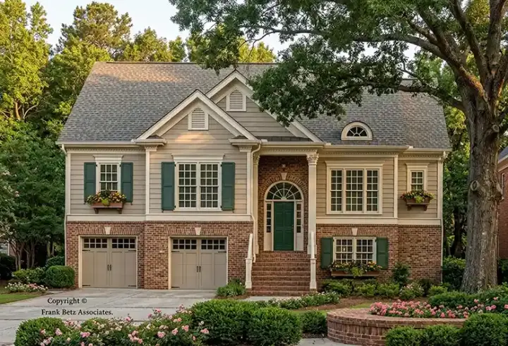Traditional house plans 85-563 - front exterior, 1,764 sq ft, 3 bed, 2 bath house plans | Monster House Plans
