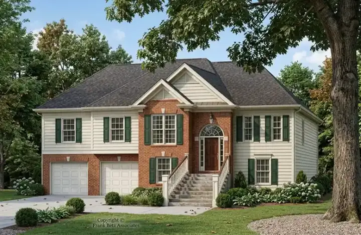 Traditional house plans 85-568 - front exterior, 1,516 sq ft, 3 bed, 2 bath house plans | Monster House Plans