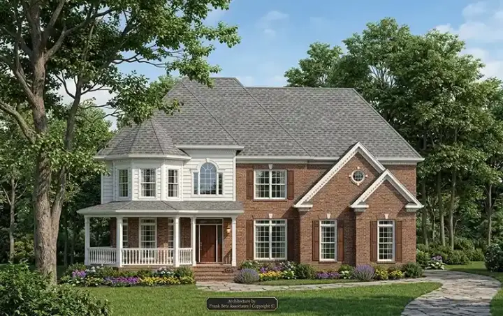 Victorian house plans 85-570 - front exterior, 3,131 sq ft, 5 bed, 4 bath house plans | Monster House Plans