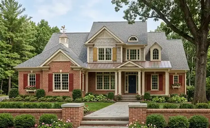 Traditional house plans 85-572 - front exterior, 3,194 sq ft, 4 bed, 3 bath house plans | Monster House Plans