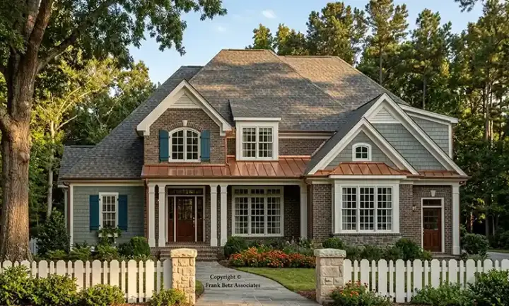 Cottage house plans 85-574 - front exterior, 2,550 sq ft, 4 bed, 3 bath house plans | Monster House Plans