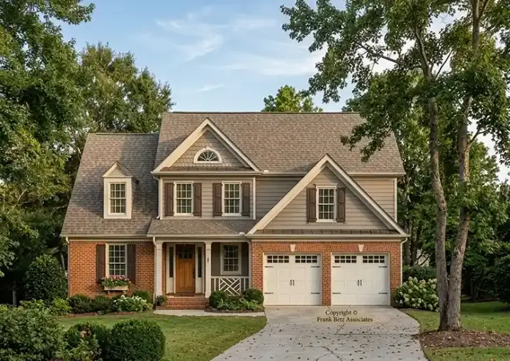 Traditional house plans 85-580 - front exterior, 1,635 sq ft, 3 bed, 2 bath house plans | Monster House Plans