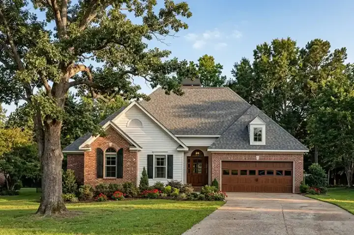 Traditional house plans 85-587 - front exterior, 1,324 sq ft, 3 bed, 2 bath house plans | Monster House Plans