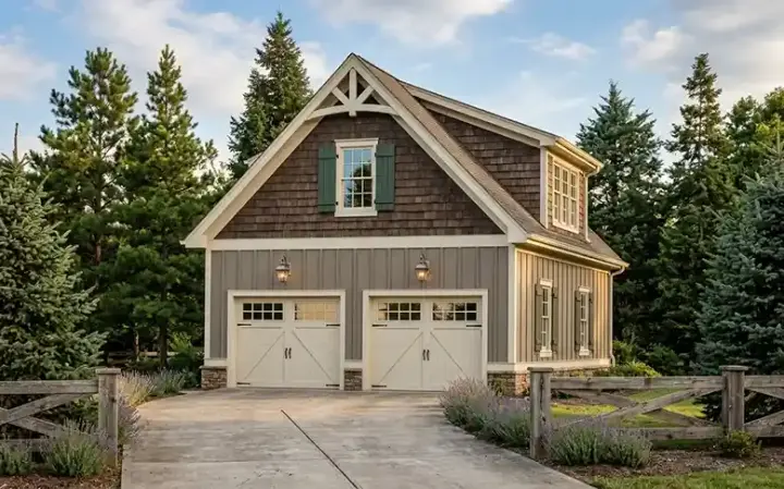 Craftsman house plans 85-589 - front exterior, 384 sq ft, 0 bed, 0 bath house plans | Monster House Plans