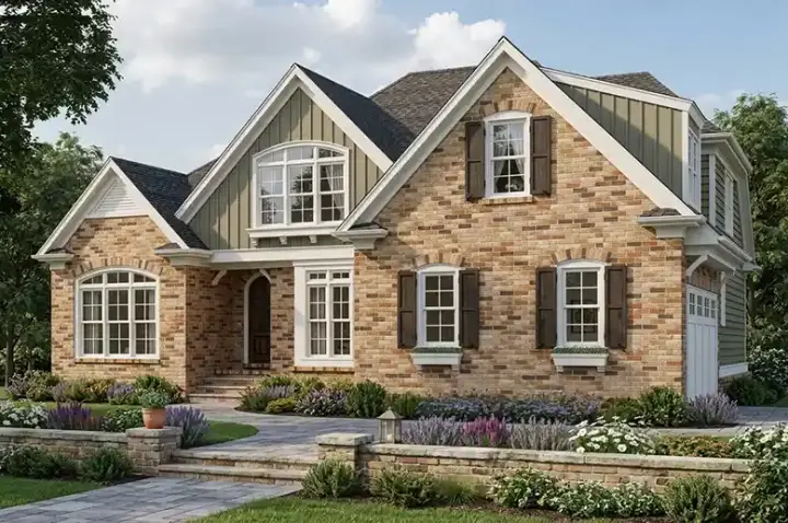 Traditional house plans 85-590 - front exterior, 2,508 sq ft, 4 bed, 3 bath house plans | Monster House Plans