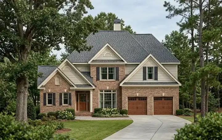 Traditional house plans 85-599 - front exterior, 2,337 sq ft, 4 bed, 2 bath house plans | Monster House Plans