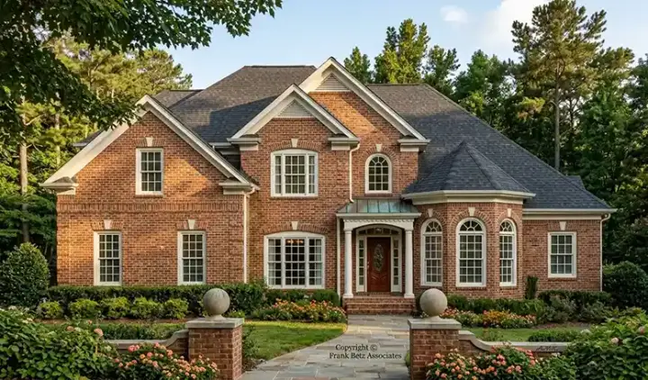 Traditional house plans 85-613 - front exterior, 2,884 sq ft, 4 bed, 4 bath house plans | Monster House Plans