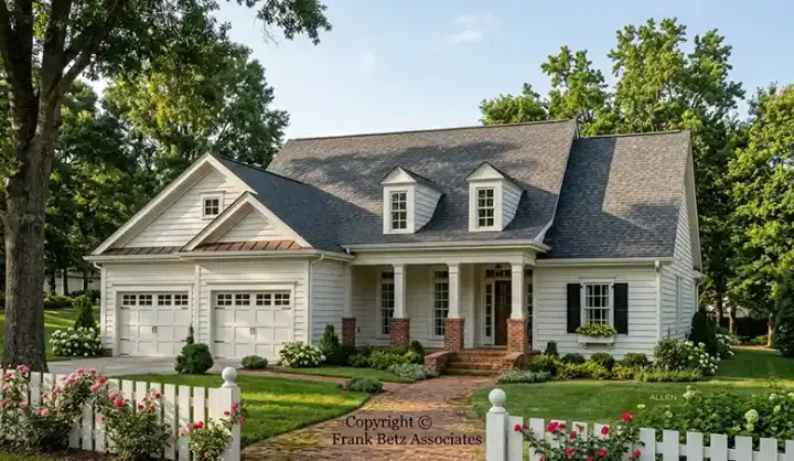 Traditional house plans 85-616 - front exterior, 1,704 sq ft, 3 bed, 2 bath house plans | Monster House Plans