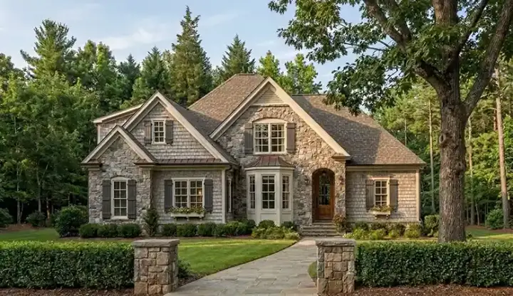 Traditional house plans 85-617 - front exterior, 1,694 sq ft, 3 bed, 2 bath house plans | Monster House Plans