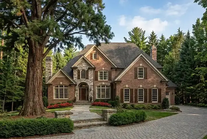 Traditional house plans 85-637 - front exterior, 3,558 sq ft, 4 bed, 3 bath house plans | Monster House Plans