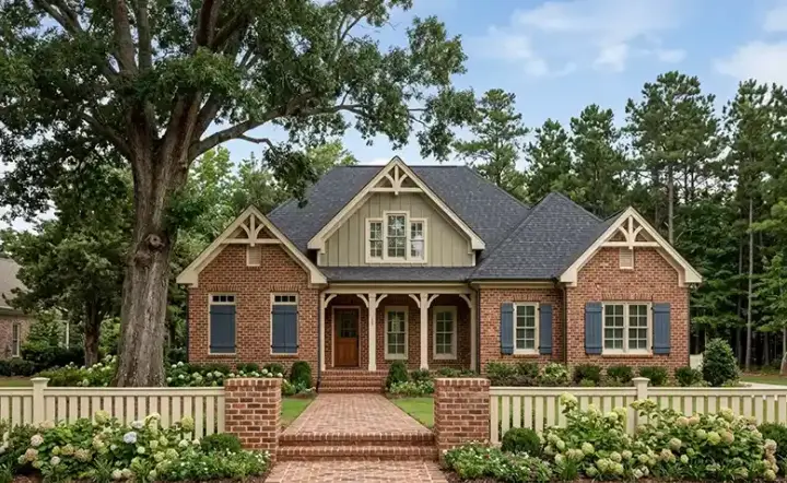 Cottage house plans 85-639 - front exterior, 2,324 sq ft, 3 bed, 2 bath house plans | Monster House Plans