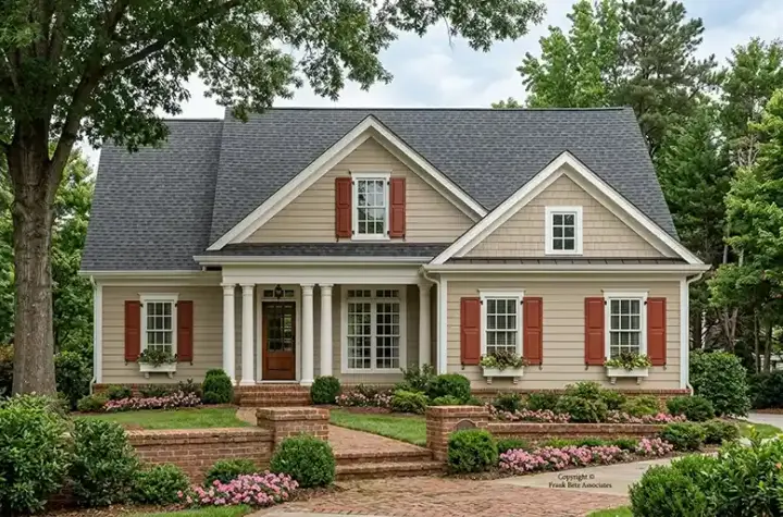 Country house plans 85-640 - front exterior, 1,932 sq ft, 3 bed, 2 bath house plans | Monster House Plans