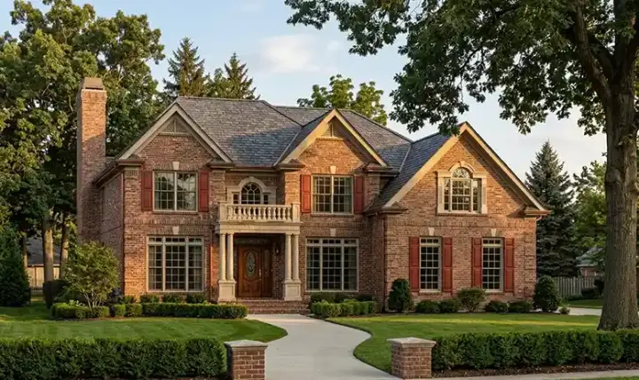 Southern Colonial house plans 85-650 - front exterior, 2,685 sq ft, 4 bed, 2 bath house plans | Monster House Plans
