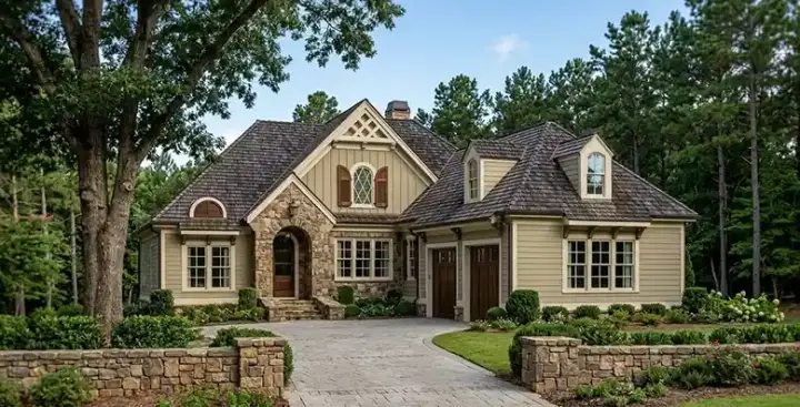 Cottage house plans 85-651 - front exterior, 2,934 sq ft, 3 bed, 2 bath house plans | Monster House Plans