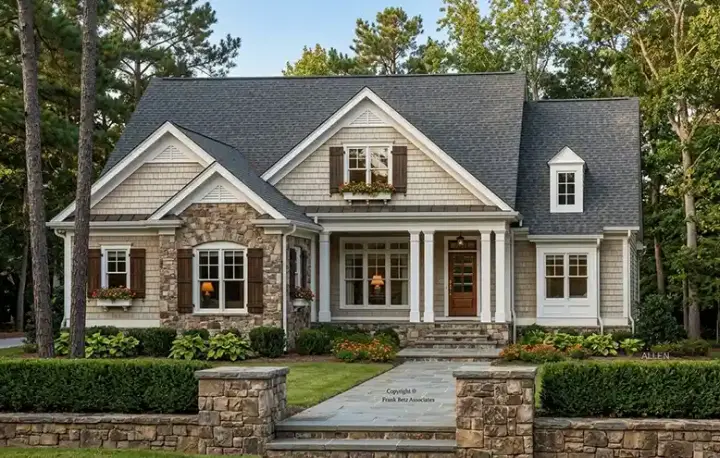 Cottage house plans 85-652 - front exterior, 2,917 sq ft, 3 bed, 2 bath house plans | Monster House Plans