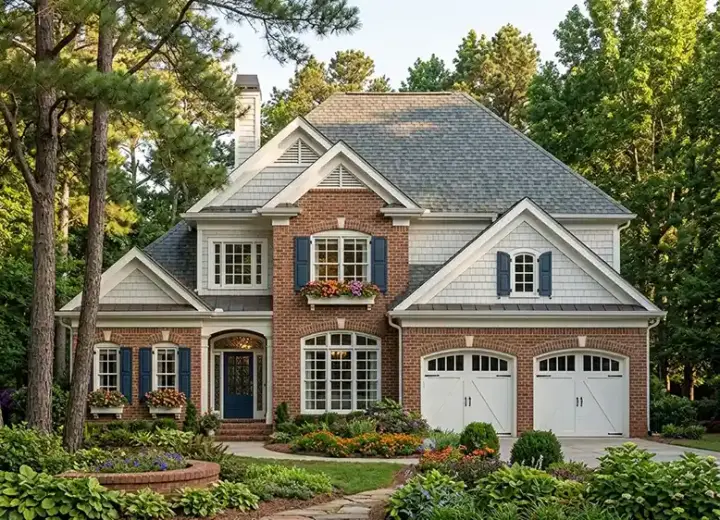 Traditional house plans 85-676 - front exterior, 3,349 sq ft, 5 bed, 4 bath house plans | Monster House Plans