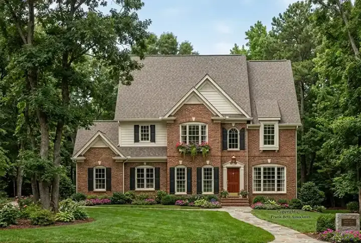 Traditional house plans 85-683 - front exterior, 2,784 sq ft, 5 bed, 4 bath house plans | Monster House Plans
