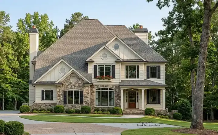 Traditional house plans 85-699 - front exterior, 3,368 sq ft, 4 bed, 3 bath house plans | Monster House Plans