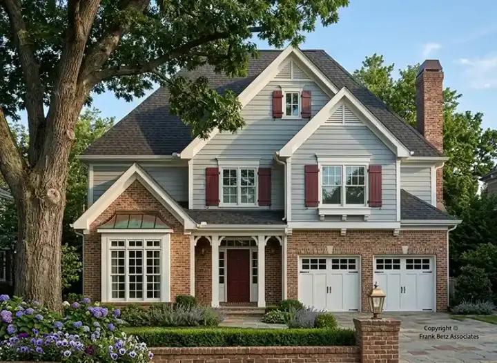 Traditional house plans 85-702 - front exterior, 2,344 sq ft, 4 bed, 2 bath house plans | Monster House Plans