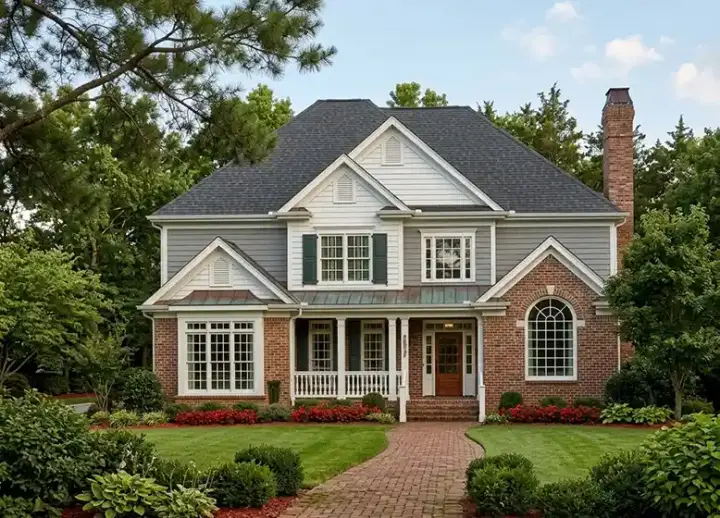 Traditional house plans 85-707 - front exterior, 3,258 sq ft, 5 bed, 4 bath house plans | Monster House Plans