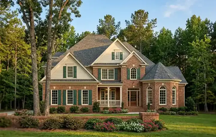 European house plans 85-715 - front exterior, 2,792 sq ft, 4 bed, 3 bath house plans | Monster House Plans