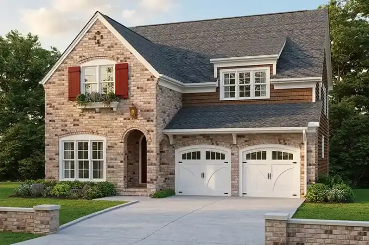 Traditional house plans 85-733 - front exterior, 2,834 sq ft, 4 bed, 3 bath house plans | Monster House Plans