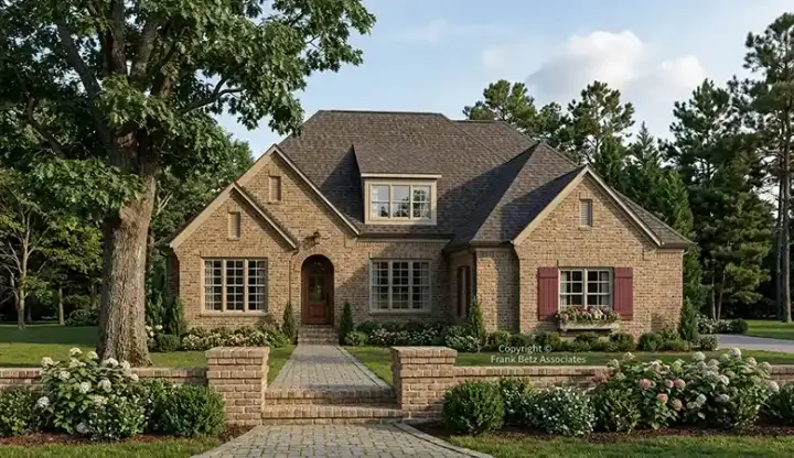 Traditional house plans 85-737 - front exterior, 2,532 sq ft, 4 bed, 3 bath house plans | Monster House Plans