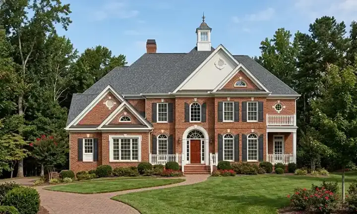 Traditional house plans 85-739 - front exterior, 3,863 sq ft, 5 bed, 4 bath house plans | Monster House Plans