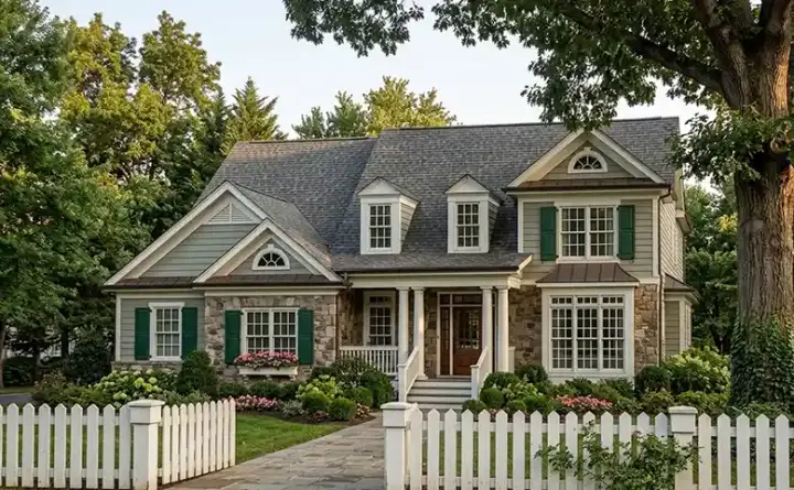Cottage house plans 85-750 - front exterior, 2,438 sq ft, 4 bed, 3 bath house plans | Monster House Plans