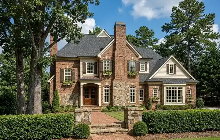 Traditional house plans 85-795 - front exterior, 4,083 sq ft, 4 bed, 4 bath house plans | Monster House Plans