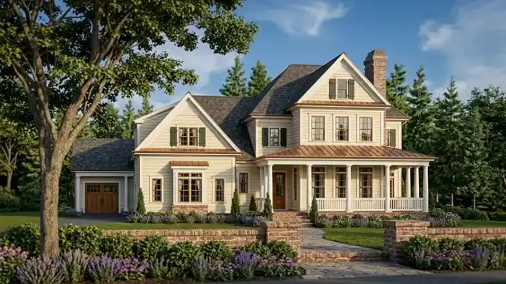 Southern house plans 85-806 - front exterior, 3,956 sq ft, 4 bed, 4 bath house plans | Monster House Plans