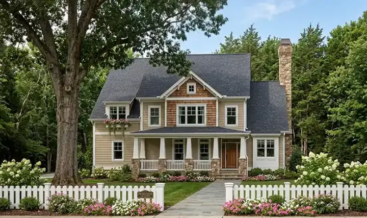 Craftsman house plans 85-809 - front exterior, 2,628 sq ft, 4 bed, 3 bath house plans | Monster House Plans