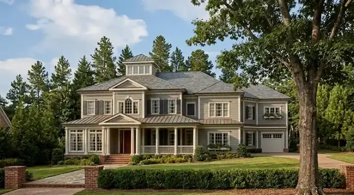 Southern house plans 85-887 - front exterior, 5,584 sq ft, 5 bed, 4 bath house plans | Monster House Plans