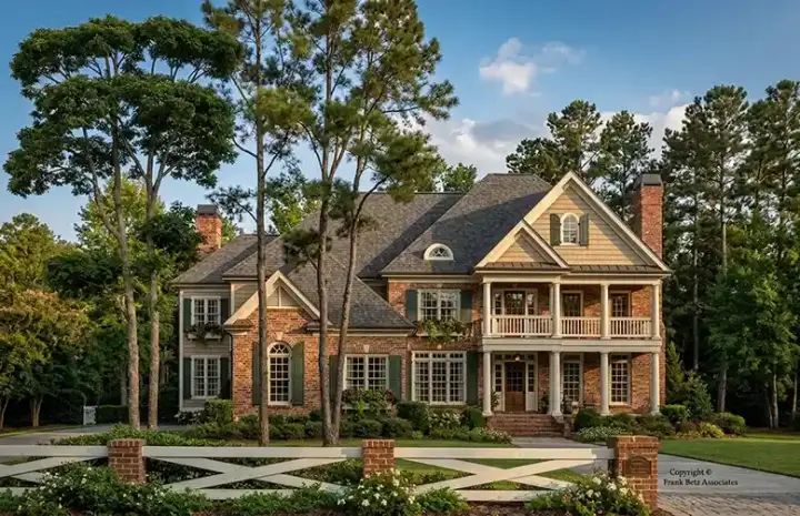Southern Colonial house plans 85-921 - front exterior, 3,688 sq ft, 5 bed, 4 bath house plans | Monster House Plans