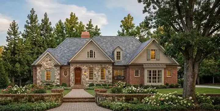 Country house plans 85-922 - front exterior, 2,302 sq ft, 4 bed, 3 bath house plans | Monster House Plans